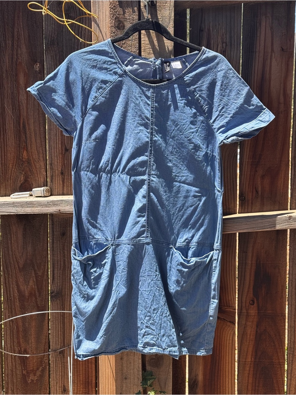DIVIDED Light Blue Denim Short Sleeve Dress